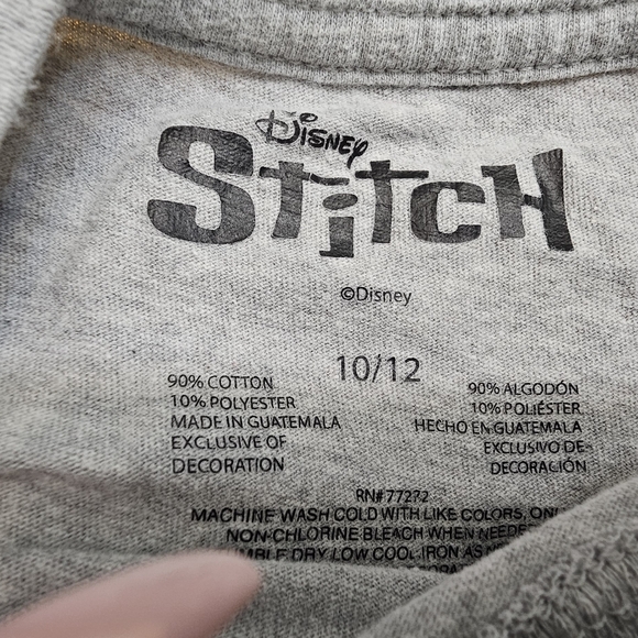 Disney Gray Stitch and Angel Kids T-Shirt - Picture 2 of 2